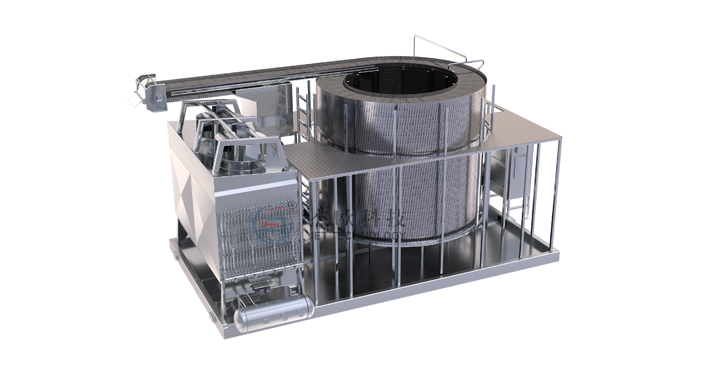 Selbst stapeln der Spiral-Gefrier schrank